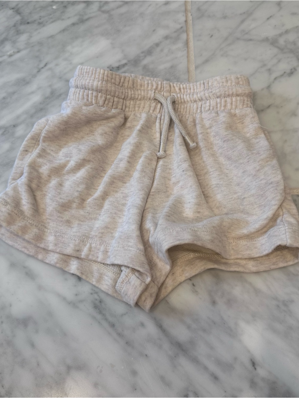 H&M Cream Drawstring Lounge Shorts